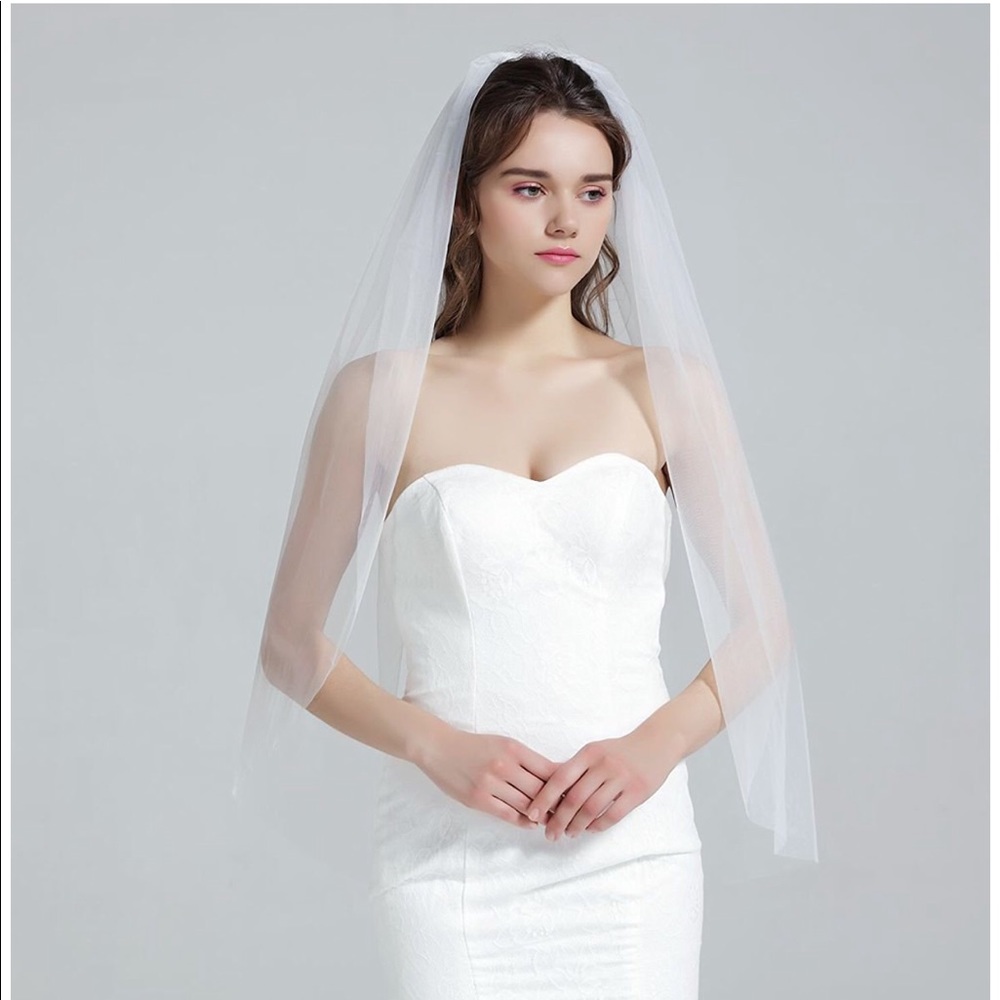 Wedding Bridal Veil with Comb - Italian tulle